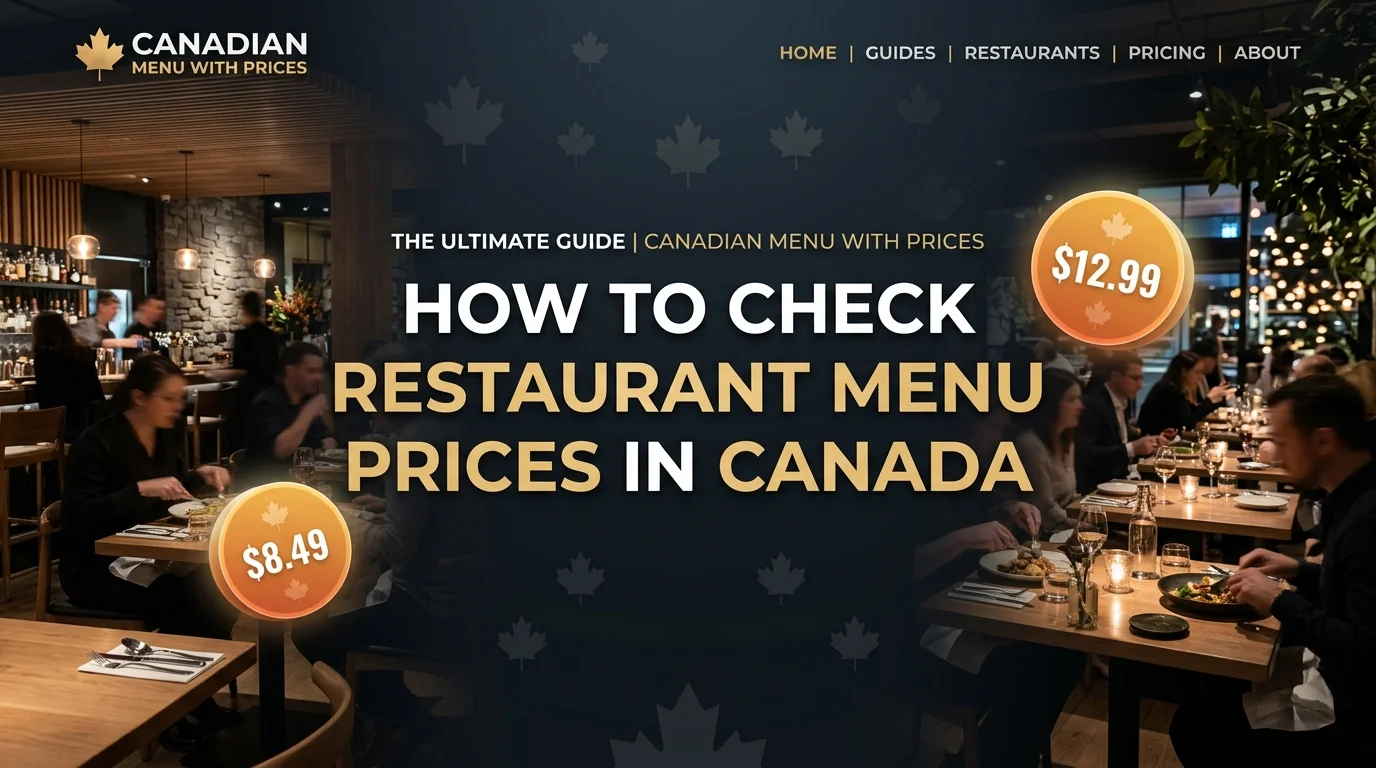 How to Check Restaurant Menu Prices in Canada Before You Order