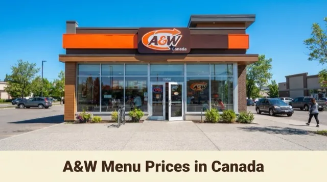 A&W Menu Prices in Canada