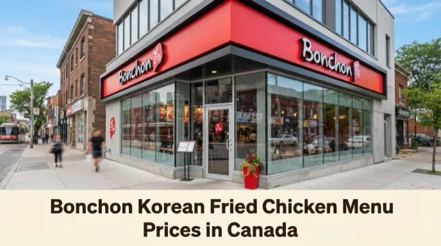 Bonchon Korean Fried Chicken Menu Prices in Canada