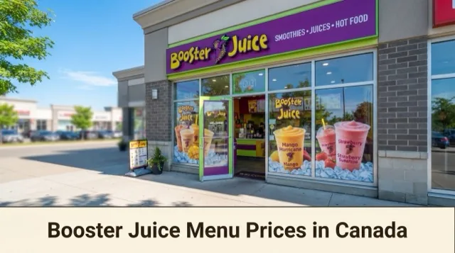 Booster Juice Menu With Prices in Canada