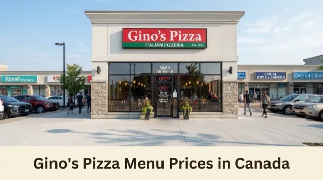 Gino’s Pizza Menu With Prices in Canada
