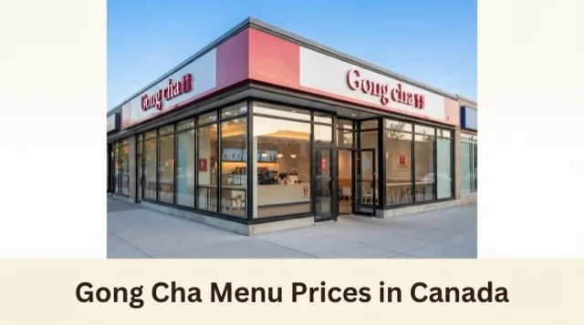 Gong Cha Menu With Prices In Canada