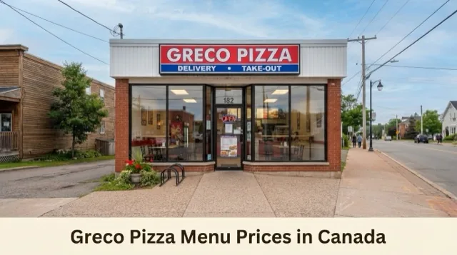 Greco Pizza Menu With Prices in Canada