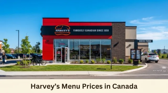 Harvey’s Menu With Prices In Canada