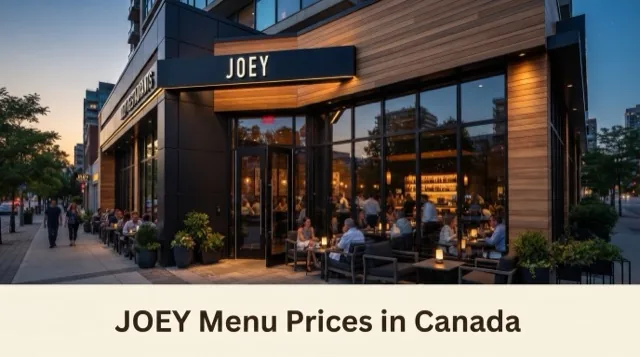 JOEY Menu With Prices in Canada