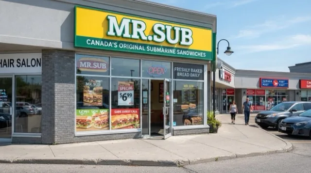 Mr. Sub Menu With Prices in Canada