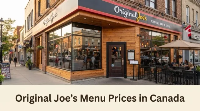 Original Joe’s Menu With Prices In Canada