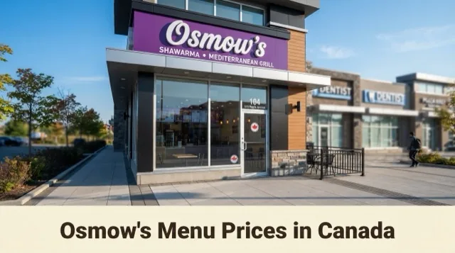 Osmow’s Menu With Prices in Canada