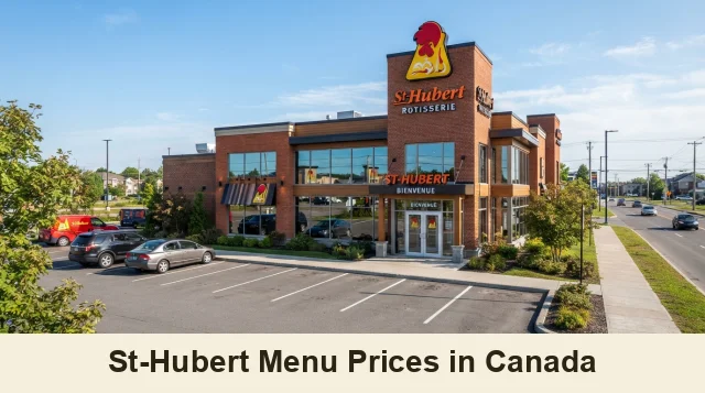 St-Hubert Menu Prices in Canada