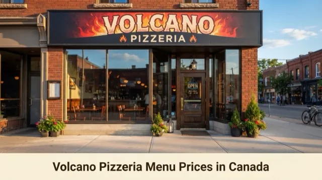 Volcano Pizzeria Menu With Prices In Canada