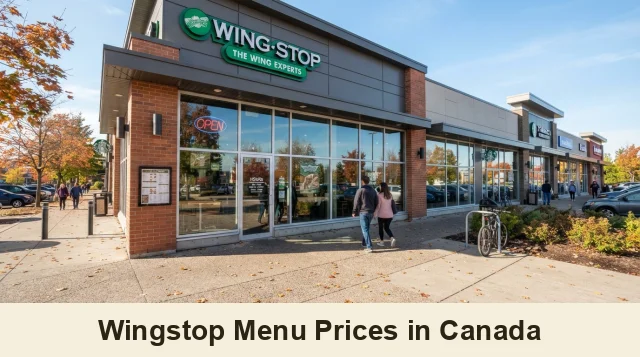 Wingstop Menu Prices in Canada