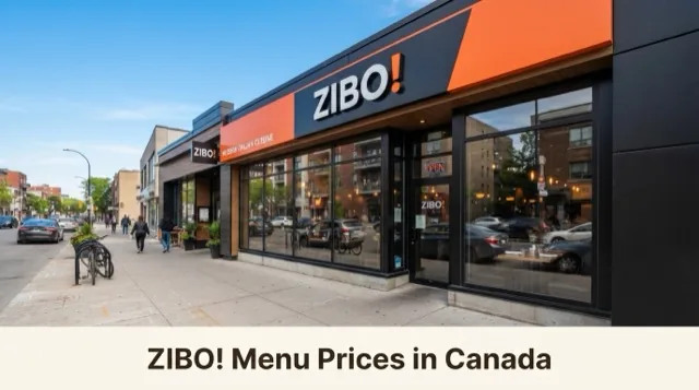 ZIBO! Menu With Prices In Canada