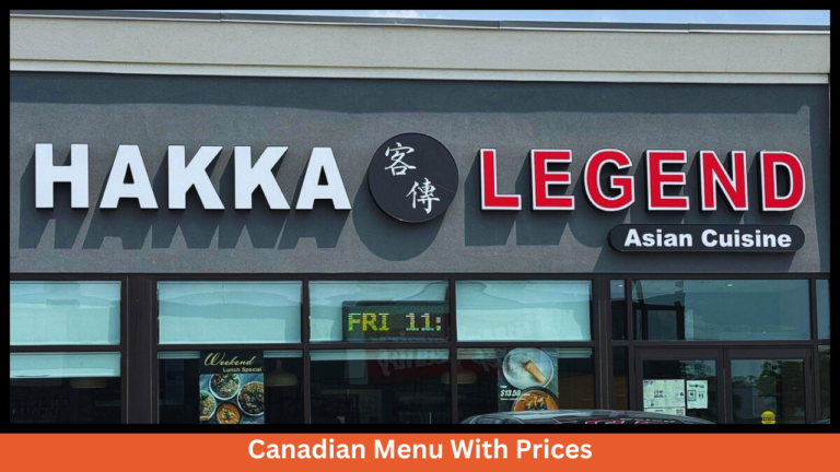 Hakka Legend Menu With Prices In Canada