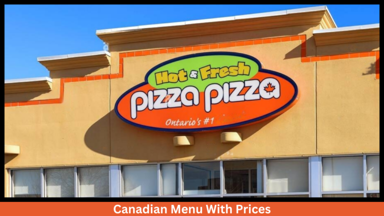 Pizza Pizza Menu With Prices in Canada