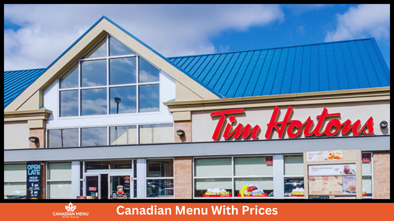 Tim Hortons Menu With Prices In Canada