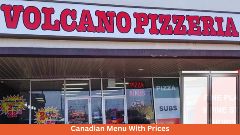 Volcano Pizzeria Menu With Prices In Canada