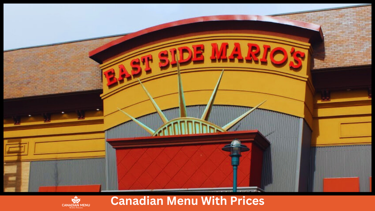 East Side Mario’s Menu With Prices in Canada