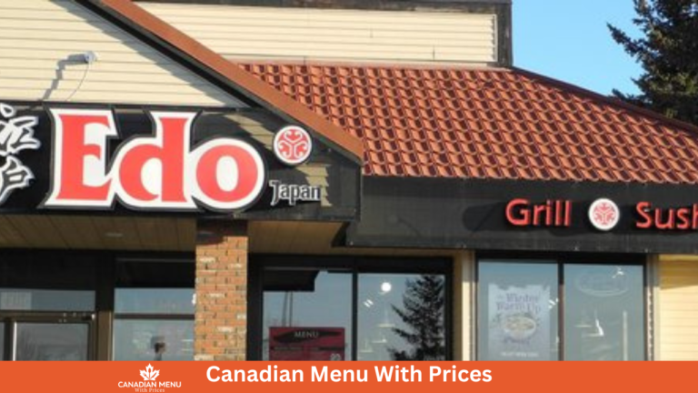 Edo Japan Menu With Prices In Canada