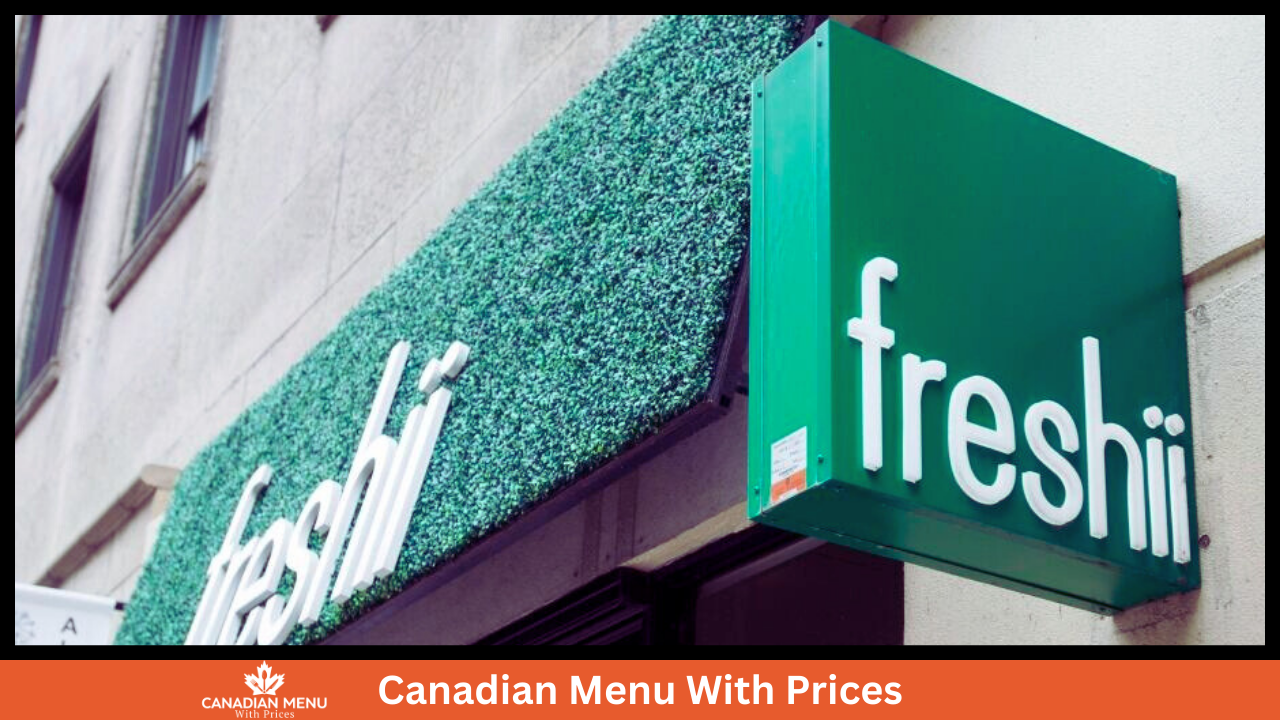 Freshii Menu With Prices in Canada