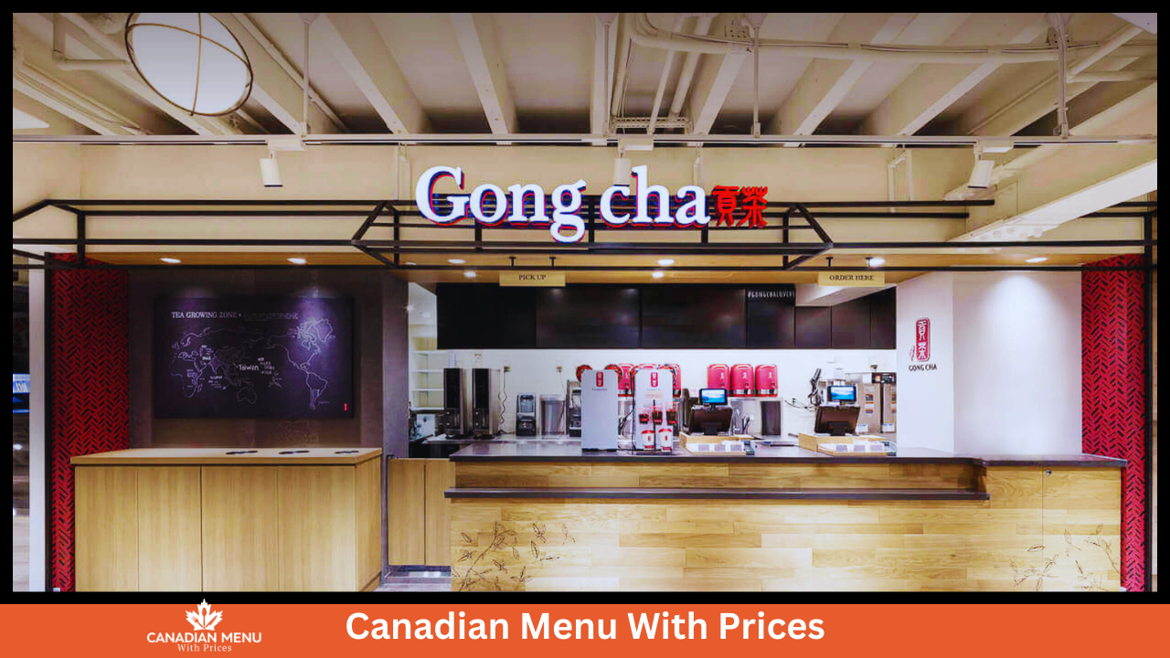 Gong Cha Menu With Prices In Canada