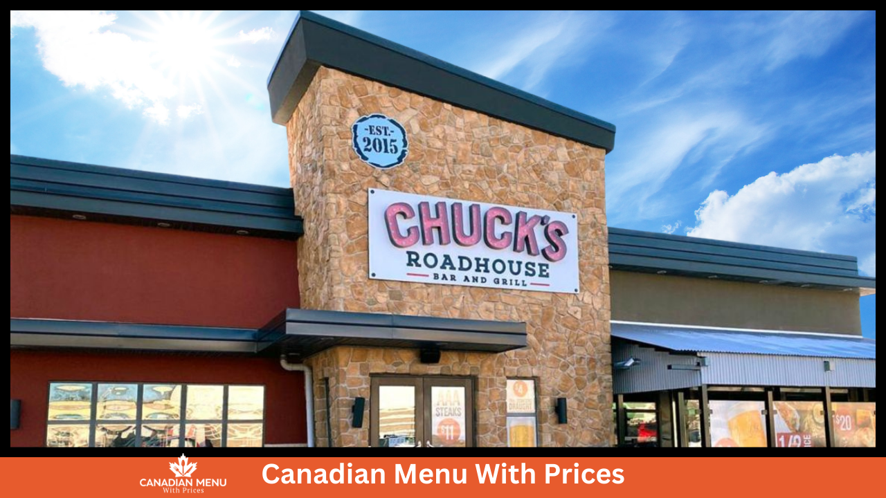 Chuck’s Roadhouse Menu With Prices In Canada