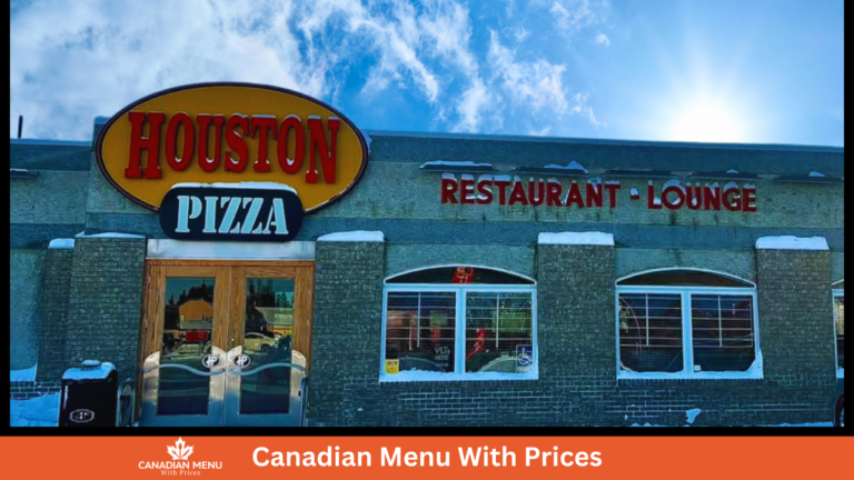 Houston Pizza Menu With Prices In Canada