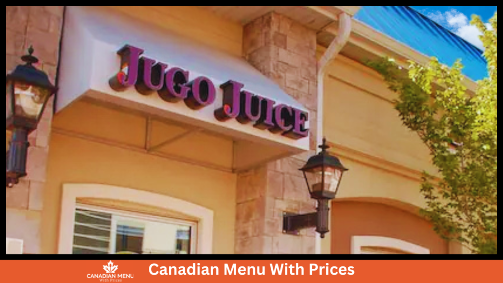 Jugo Juice Menu With Prices in Canada
